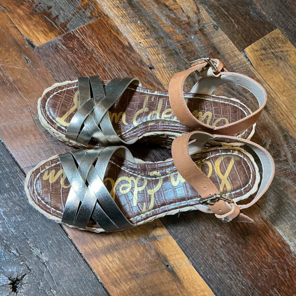 Sam Edelman Darline Platform Wedge Sandal Size 7.5 - Picture 2 of 8